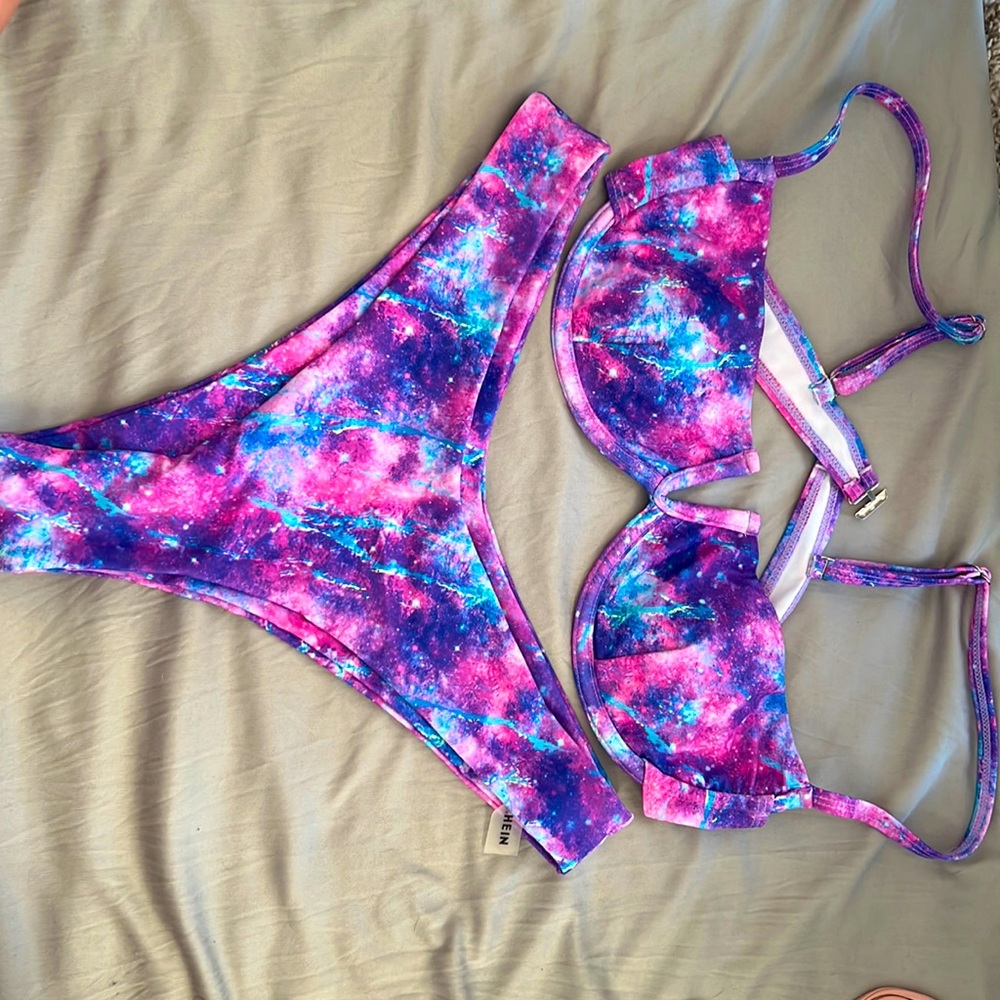 Vibrant Galaxy Bikini Shein